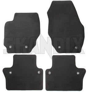 Floor accessory mats Velours black-grey consists of 4 pieces  (1019116) - Volvo V70, XC70 (2008-) - floor accessory mats velours black grey consists of 4 pieces floor accessory mats velours blackgrey consists of 4 pieces Own-label 4 blackgrey black grey consists drive for four grommets hand left lefthand left hand lefthanddrive lhd of pieces round vehicles velours