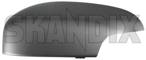 Cover cap, Outside mirror left flint grey 39850574 (1019194) - Volvo C30, C70 (2006-), S40 (2004-), S60 (-2009), V50, V70 P26 (2001-2007) - cover cap outside mirror left flint grey mirrorblinds mirrorcovers Genuine 426 flint grey left painted silver
