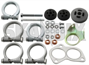 Mounting kit, Exhaust system 270711 (1019410) - Volvo P1800 - 1800e mounting kit exhaust system p1800e Own-label double tube