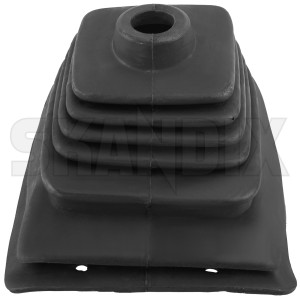 Gear lever gaiter black Rubber 1264859 (1019436) - Volvo 164, 200 - gear lever gaiter black rubber selector gaiter shift stick collar shifter boot Own-label black rubber
