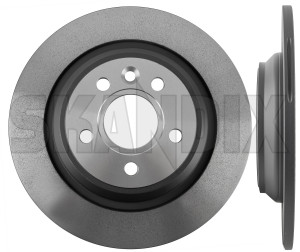 Brake disc Rear axle non vented 31471746 (1019623) - Volvo S60 (2011-2018), S60 CC (-2018), S80 (2007-), V60 (2011-2018), V60 CC (-2018), V70, XC70 (2008-) - brake disc rear axle non vented brake rotor brakerotors rotors Genuine 2 additional axle electric info info  non note operation pieces please rear solid vented with
