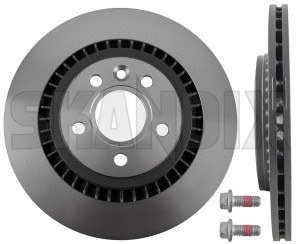Brake disc Rear axle internally vented 31471028 (1019624) - Volvo S60 (2011-2018), S80 (2007-), V60 (2011-2018), V70 (2008-), XC70 (2008-) - brake disc rear axle internally vented brake rotor brakerotors rotors Genuine 2 additional axle electric info info  internally note operation pieces please rear vented with