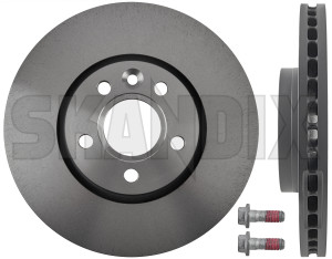 Brake disc Front axle 31341382 (1019625) - Volvo S60 (2011-2018), S80 (2007-), V60 (2011-2018), V70, XC70 (2008-) - brake disc front axle brake rotor brakerotors rotors Genuine 16 16inch 2 300 300mm additional and axle fits front inch info info  left mm note pieces please right