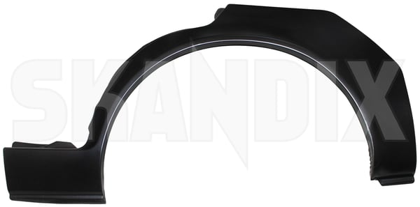 Repair panel, Wheel arch rear left (1019885) - Volvo 300 - Keywords: body parts body repair fender panel repair panel wheel arch rear left repair sheet metal repairpanel rustparts table sheet tablesheet wheelarch wing Own-label left rear
