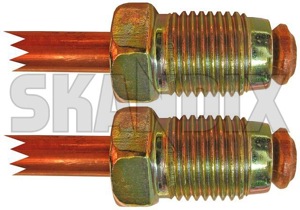 Brake lines front upper Front axle  (1020300) - Volvo 120 130, P1800, P1800ES - 1800e brake lines front upper front axle p1800e Own-label      2  2circuit 2 circuit axle brake connector cylinder disc front main upper
