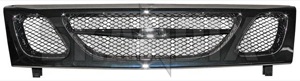 Radiator grill with Rod without Emblem with diamond grid black 32017866 (1020421) - Saab 9-3 (-2003), 900 (1994-) - grille radiator grill with rod without emblem with diamond grid black Own-label black chrome diamond emblem grid rod with without