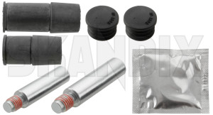 Repair kit, Brake caliper Guide bolts Front axle for one Brake caliper  (1020461) - Volvo S60 (-2009), S80 (-2006), S90, V90 (2017-), V40 (2013-), V40 CC, V70 P26, XC70 (2001-2007), V90 CC, XC60 (2018-), XC90 (2016-), XC90 (-2014) - brakecaliperguidebolts brakecaliperguidepins brakecaliperguidesleeves brakecaliperhardware caliperguidebolts caliperguidepins caliperguidesleeves caliperhardware guidebolts guidepins guidesleeves hardware pins repair kit brake caliper guide bolts front axle for one brake caliper sleeves Own-label 316 316mm 320 320mm 336 336mm axle brake caliper for front mm one
