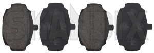 Brake pad set Front axle 783557 (1020488) - Saab 96 - brake pad set front axle Own-label axle carlo for front model monte