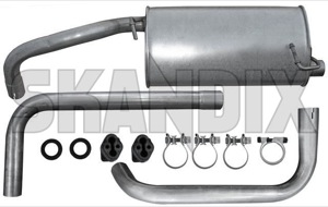 Exhaust system from Catalytic converter 3486450 (1021369) - Volvo 400 - exhaust system from catalytic converter Genuine addon add on catalytic converter from material with