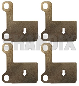 Shims, Brake pads Kit for both sides 272272 (1021460) - Volvo 850, C70 (-2005), S70, V70 (-2000) - antisqueal shims anti squeal shims friction squeal shims shim kit shims shims brake pads kit for both sides shims kit silencer shims squeal shims Genuine awd axle both drivers for kit left passengers rear right side sides without