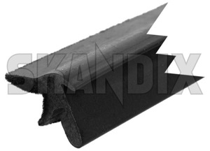 Window scraper, Side window front outer  (1021466) - Volvo 140, 164, 200 - door glass trim rubber mouldings side window seal window scraper side window front outer window shaft seal Own-label front outer