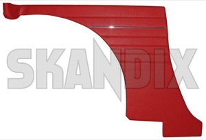 Interior panel Side panel red 691041 (1021586) - Volvo P1800 - 1800e interior panel side panel red p1800e Own-label left panel rear red side