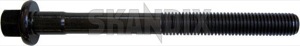 Cylinder head bolt 9497825 (1021981) - Volvo C30, C70 (2006-), S40, V50 (2004-), S60 (-2009), S80 (2007-), S80 (-2006), V70 P26, XC70 (2001-2007), V70, XC70 (2008-), XC60 (-2017), XC90 (-2014) - cylinder head bolt cylinderheadbolt Own-label bolt do more not once part stretch than use