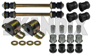 Bushing, Suspension Front axle Kit  (1021989) - Volvo P1800, P1800, P1800ES - 1800e bushing suspension front axle kit bushings chassis p1800e Own-label polyurethan  polyurethan  axle duty front heavy kit pu reinforced