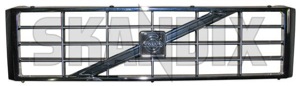 Radiator grill with Rod with Emblem with square grid black 1341309 (1022024) - Volvo 700 - grille radiator grill with rod with emblem with square grid black Genuine black chrome emblem grid rod square with