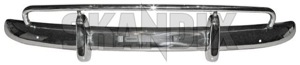 Bumper front Stainless steel polished  (1022132) - Volvo PV, P210 - bumper front stainless steel polished Own-label front polished ram stainless steel usa with