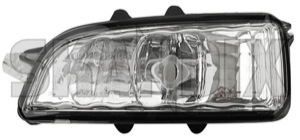 Indicator, side left 31111090 (1022174) - Volvo C30, C70 (2006-), S40, V50 (2004-), S60 (-2009), S80 (2007-), V40 (2013-), V40 CC, V70 (2008-), V70 P26 (2001-2007) - indicator side left Genuine bulb electronically exterior foldable left mirror not outside without