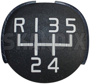 Symbol, Shift knob cap 30808976 (1022312) - Volvo S40, V40 (-2004) - symbol shift knob cap Genuine 
