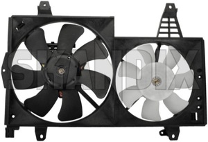 Electrical radiator fan 30864349 (1022322) - Volvo S40, V40 (-2004) - cooler cooling fans electrical radiator fan electrically engine fans fan motor Own-label air conditioner for vehicles with