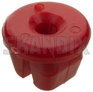 Clip Plastic nut 1318908 (1022336) - Volvo 200, 700, 850, 900, C70 (2006-), C70 (-2005), S70, V70, V70XC (-2000), S80 (-2006), S90, V90 (-1998), V40 (2013-), V40 CC, V70 P26, XC70 (2001-2007), XC90 (-2014) - clip plastic nut staple clips Genuine 4,8 48 4 8 4,8 48mm 4 8mm for mm nut plastic red screw tapping thread