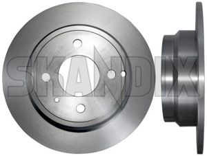 Brake disc Rear axle non vented 31262090 (1022904) - Volvo 850 - brake disc rear axle non vented brake rotor brakerotors rotors Own-label   hole  hole 2 4 4  4hole 4 hole additional axle info info  non note pieces please rear solid vented