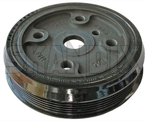 Belt pulley, Crankshaft 8642400 (1022975) - Volvo C30, C70 (2006-), S40, V50 (2004-), V40 (2013-), V40 CC - belt pulley crankshaft Own-label dampener vibration with