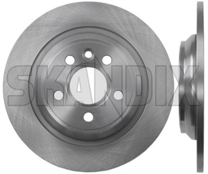 Brake disc Rear axle non vented 31471746 (1023336) - Volvo S60 (2011-2018), S60 CC (-2018), S80 (2007-), V60 (2011-2018), V60 CC (-2018), V70, XC70 (2008-) - brake disc rear axle non vented brake rotor brakerotors rotors Own-label 2 additional and axle electric fits info info  left non note operation pieces please rear right solid vented with