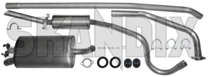 Exhaust system, Stainless steel from Manifold  (1023507) - Volvo 220 - exhaust system stainless steel from manifold ferrita Ferrita 6 addon add on from guarantee manifold material round single single single  stainless steel tube with years