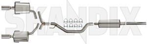 Sports silencer set Stainless steel from Catalytic converter Duplex (1 left/1 right)  (1023513) - Saab 9-3 (2003-) - sports silencer set stainless steel from catalytic converter duplex 1 left 1 right  sports silencer set stainless steel from catalytic converter duplex 1 left1 right simons Simons abe  abe  1  1 100 100mm 2,5 25 2 5 2,5 25inch 2 5inch 58 58l 63,5 635 63 5 63,5 635mm 63 5mm catalytic certification clamps converter duplex from general inch l left1 left 1 mm mounts mounts  pipe right right  rubber silencer stainless steel with without