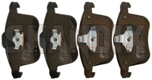 Brake pad set Front axle 93166941 (1023536) - Saab 9-3 (2003-) - brake pad set front axle Own-label 314 314mm axle front mm usa