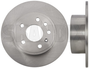 Brake disc Rear axle non vented 5391578 (1023719) - Saab 9-3 (-2003), 9-5 (-2010), 900 (1994-) - brake disc rear axle non vented brake rotor brakerotors rotors Own-label 2 additional and axle except fits for info info  left model non note pieces please rear right solid vented viggen