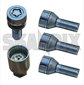 Rim lock set 8670963 (1023772) - Volvo C70 (-2005), S70, V70, V70XC (-2000) - rim lock set Genuine 