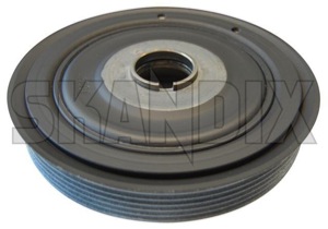 Belt pulley, Crankshaft 31272289 (1023802) - Volvo C30, S40 (2004-), S80 (2007-), V50, V70 (2008-) - belt pulley crankshaft Own-label dampener vibration with