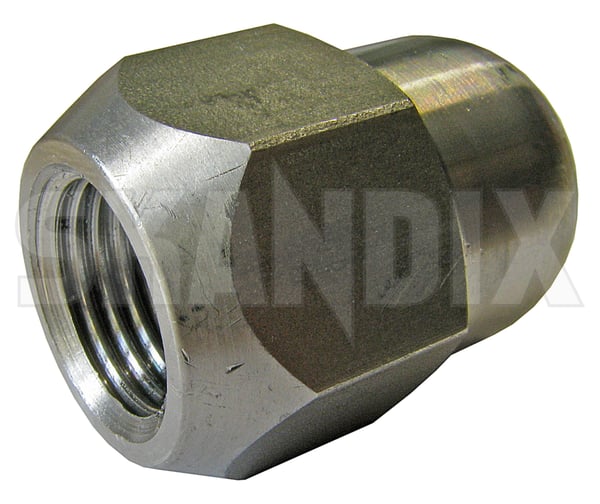 Radmutter Edelstahl  (1023813) - Volvo 120, 130, 220, 140, 164, 200, P1800, P1800ES, PV - Keywords: 121 122 122s 130 131 142 144 145 1800 1800es 1800s 210 220 242 244 245 262 264 265 444 445 544 amazon amazone buckelvolvo duett es jensen mutter muttern p120 p121 p122 p122s p130 p131 p140 p142 p144 p145 p164 p1800s p210 p220 p240 p242 p244 p245 p260 p262 p264 p265 p445 pv444 pv544 radmutter edelstahl radmuttern Hausmarke edelstahl inox nichtrostender nirosta rostfreier stahl stainless steel v2a va vastahl