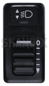 Switch, Headlight range adjustment 6849810 (1024537) - Volvo 850 - buttons push buttons snaps switch headlight range adjustment Genuine rotating shift switch