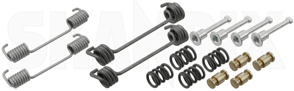 Zubehörsatz, Handbremsbacken (1024647) - Saab 99 - Keywords: 99 anbaukit anbausatz anbauset befestigung befestigungsatz befestigungskit befestigungsset einbaukit einbausatz einbauset feststellbremsbacken feststellbremse hand bremse handbremse montagekit montagesatz montageset parkbremsen zubehoerkit zubehoersaetze zubehoersatz zubehoersatz handbremsbacken zubehoerset skandix SKANDIX