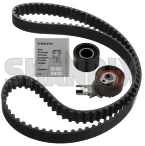 Timing belt kit 31359568 (1024743) - Volvo C30, C70 (2006-), S40, V50 (2004-), S60 (2011-2018), S60 (-2009), S80 (2007-), V40 (2013-), V40 CC, V60 (2011-2018), V70 P26, XC70 (2001-2007), V70, XC70 (2008-), XC60 (-2017), XC90 (-2014) - timing belt kit Genuine belt idler pulley sticker toothed with