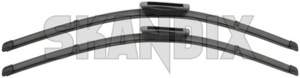 Wiper blade for Windscreen Flat Kit for both sides 12781786 (1024970) - Saab 9-5 (-2010) - wiper blade for windscreen flat kit for both sides wipers Genuine aero both cleaning drive drivers flat flatbarwipers for hand kit left lefthand left hand lefthanddrive lhd passengers right side sides vehicles window windscreen
