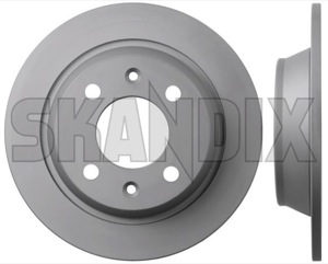 Brake disc Rear axle non vented 8970717 (1025011) - Saab 900 (-1993), 9000 - brake disc rear axle non vented brake rotor brakerotors rotors zimmermann Zimmermann 2 additional axle info info  non note pieces please rear solid vented