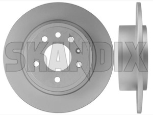 Brake disc Rear axle non vented 12763591 (1025025) - Saab 9-5 (-2010) - brake disc rear axle non vented brake rotor brakerotors rotors Own-label 15 15inch 2 286 286mm additional axle bc bd inch info info  mm non note pieces please rear solid vented