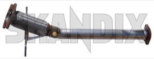 Downpipe single tube flexible 9202267 (1025103) - Volvo S60 (-2009), S80 (-2006), V70 P26 (2001-2007) - downpipe single tube flexible exhaust pipe header pipe Genuine flexible single tube