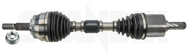 Drive shaft front left 8251542 (1025248) - Volvo S40, V40 (-2004) - ОЕ-Numbers: 8251537, 8602134, 8602189 - Keywords: drive shaft front left Own-label exchange front left part