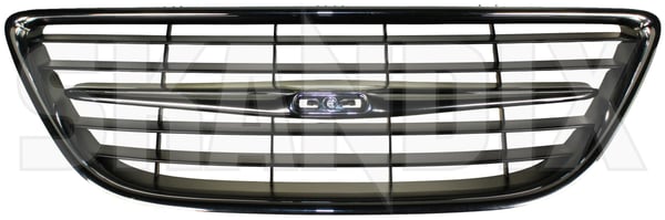 Gitter, Kühlergrill ohne Emblem mitte 12797998 (1025287) - Saab 9-3 (2003-) - Keywords: 93 93 9 3 frontgrille gitter gitter kuehlergrill ohne emblem mitte grille kuehlergrille kuelergril kuelergrill Hausmarke chrom emblem mitte mittig ohne schwarz zentral zentriert