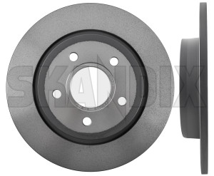 Brake disc Rear axle non vented 31499632 (1025344) - Volvo C30, C70 (2006-), S40, V50 (2004-) - brake disc rear axle non vented brake rotor brakerotors rotors Genuine 2 additional and axle fits info info  left non note pieces please rear right solid vented