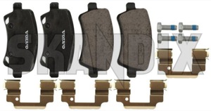 SKANDIX Shop Volvo Ersatzteile: Montagesatz, Bremsbelag Hinterachse  Innenbelüftet (1053816)