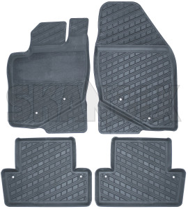 SKANDIX Shop Volvo Ersatzteile: Fußmattensatz Gummi grau bestehend aus 4  Stück 39891775 (1026410)