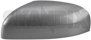 Cover cap, Outside mirror left flint grey 39979045 (1026645) - Volvo S60 (-2009), S80 (-2006), V70 P26 (2001-2007) - cover cap outside mirror left flint grey mirrorblinds mirrorcovers Genuine 426 electronically flint foldable grey left not painted silver