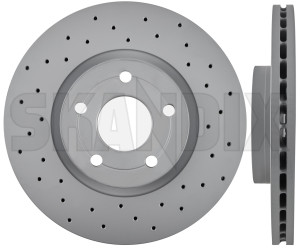 Brake disc Front axle perforated internally vented Sport Brake disc 31471819 (1026726) - Volvo C30, C70 (2006-), S40, V50 (2004-) - brake disc front axle perforated internally vented sport brake disc brake rotor brakerotors rotors zimmermann Zimmermann abe  abe  16 16inch 2 300 300mm additional and axle brake certification disc fits front general inch info info  internally left mm note perforated pieces please right sport vented with