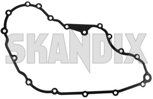 Gasket, Timing cover 30711315 (1026790) - Volvo S60, V60 (2011-2018), S80 (2007-), V70, XC70 (2008-), XC60 (-2017), XC90 (-2014) - case cover chain housings crankshaft housing cap engine block lids gasket timing cover packning seal timing gear covers Own-label case gasket timing