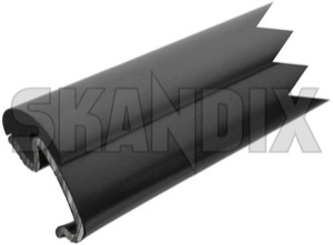 Drip rail moulding left Roof section centre Section 1312728 (1026983) - Volvo 200 - drip rail moulding left roof section centre section trim moulding Genuine black centre left roof section